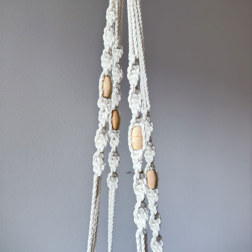 Staggered Spiral Macrame Long Plant Holder