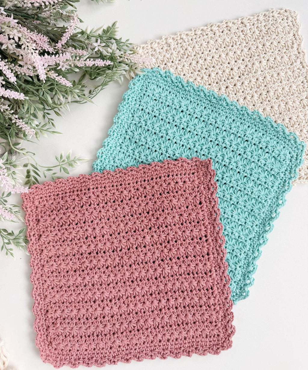 Star Stitch Dishcloths
