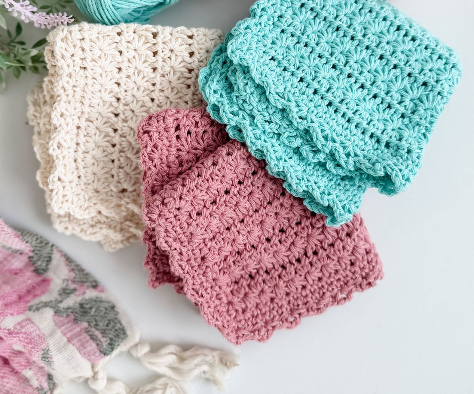 Star Stitch Dishcloths