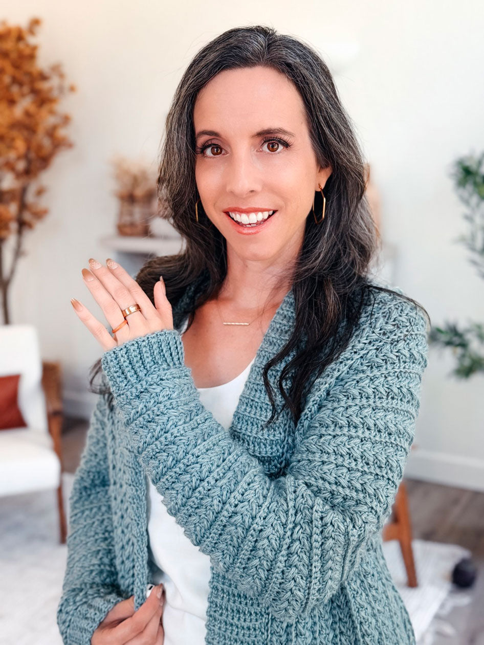 Wheat Stitch Crochet Cardigan