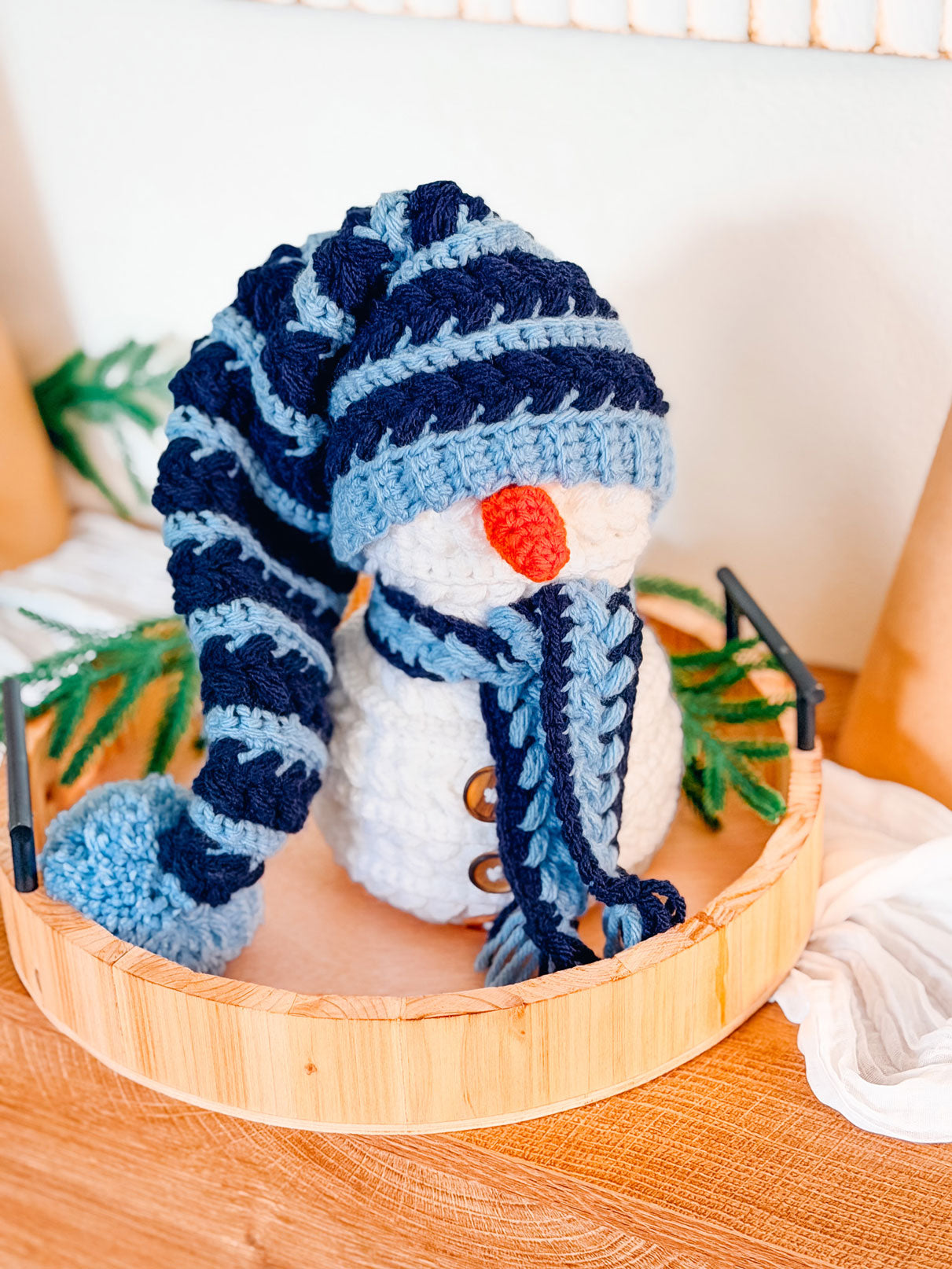 Wheat Stitch Snowman
