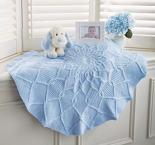 Cables Round and Round Blanket