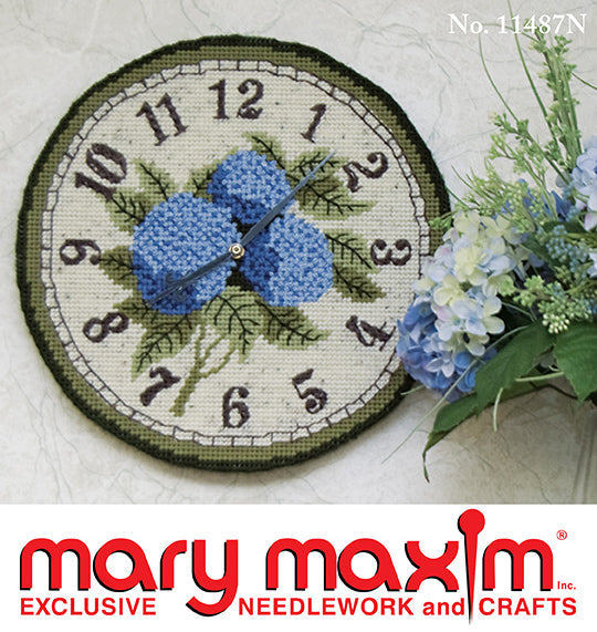 Hydrangea Clock Pattern