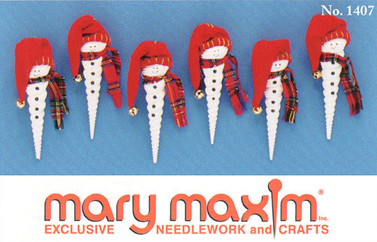 Spiral Shell Snowmen Pattern