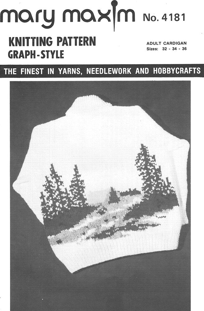 Adult Camping Cardigan Pattern
