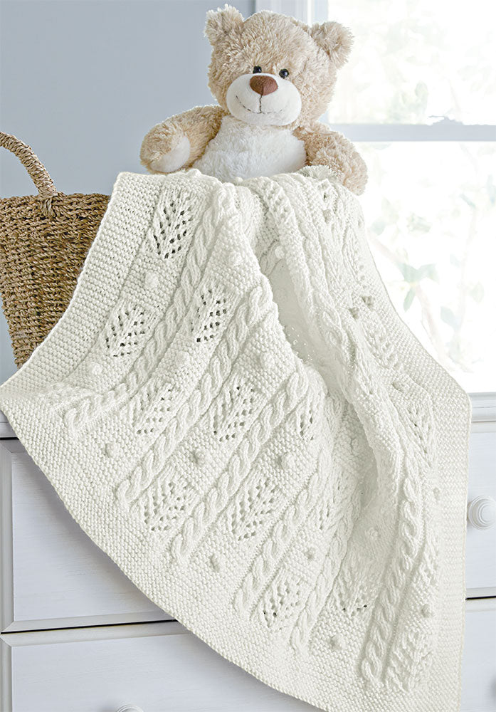 Cables & Bobbles Blanket Pattern
